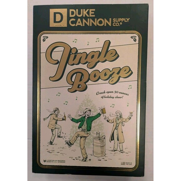 DUKE CANNON JINGLE BOOZE 3-Bar Soap Set NEW 30oz Bourbon Beer Bay Rum Gift - Picture 2 of 6
